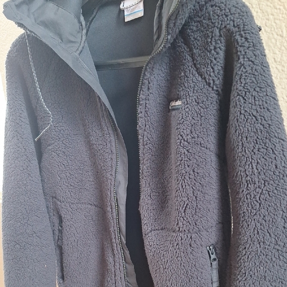 Columbia Womens CSC Sherpa Charcoal Fleece Hooded Jacket - Picture 7 of 7